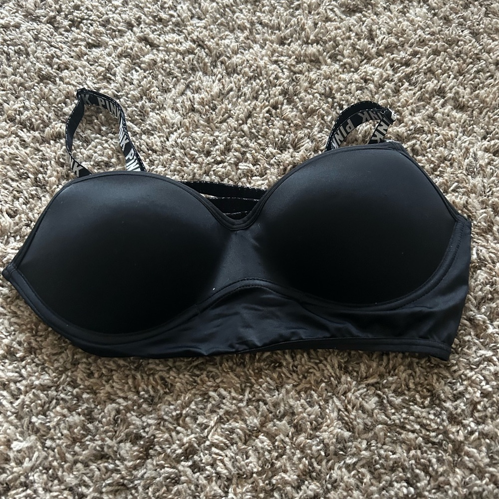 Victoria's Secret Black T-Shirt Bra with Underwire Support
